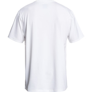 2019 Rash Gilet T-shirt Manica Corta Con Logo A Bolle Quiksilver Bianco Eqywr03151